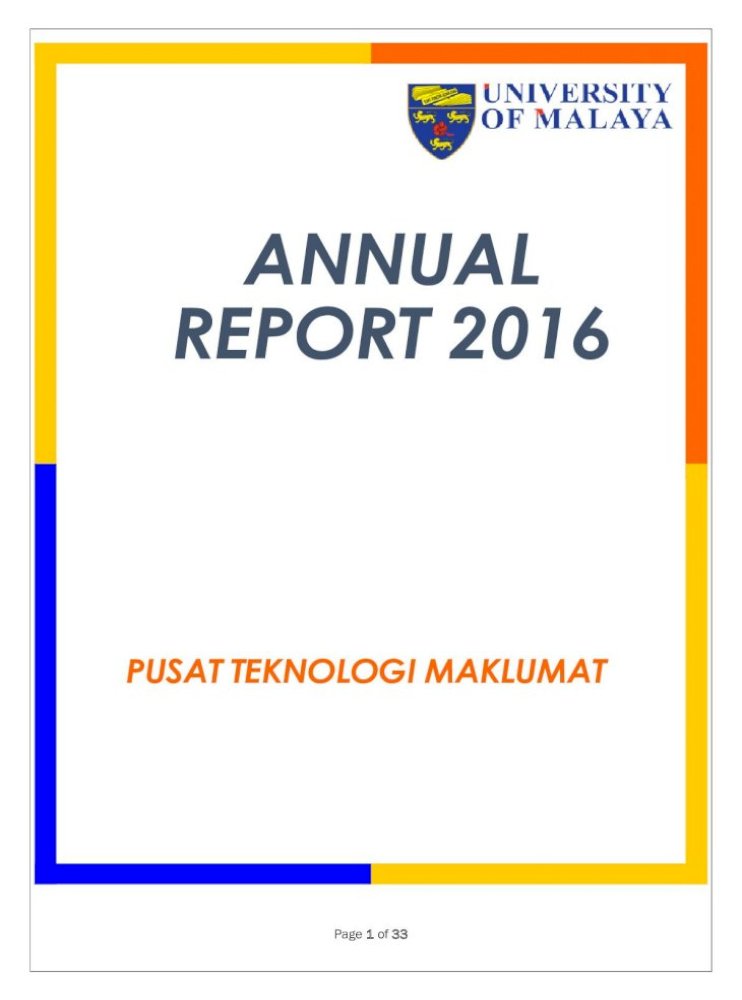 Annual Report 2016 Ptm Um Edu My Report 2016 Pdf 2015 Melibatkan Penggantian Dan Pemasangan 900 Pdf Document