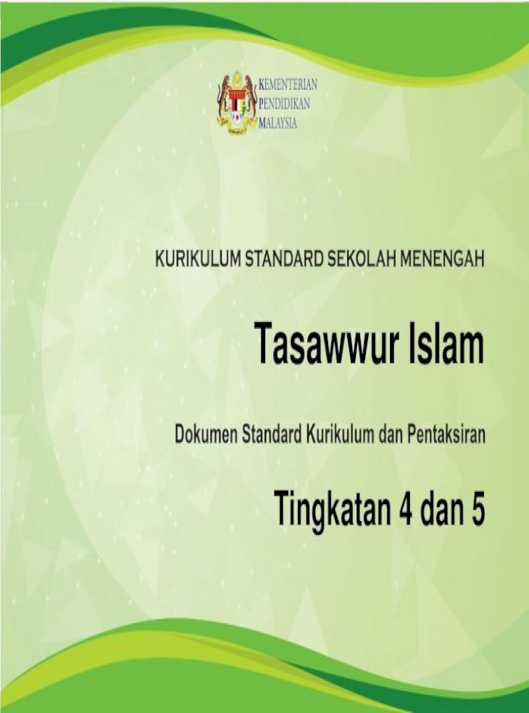 Tingkatan 4 Dan 5 Kssm Tasawwur Islam Tingkatan 4 Dan 5 2 Matlamat Kssm Tasawwur Islam Bermatlamat Pdf Document